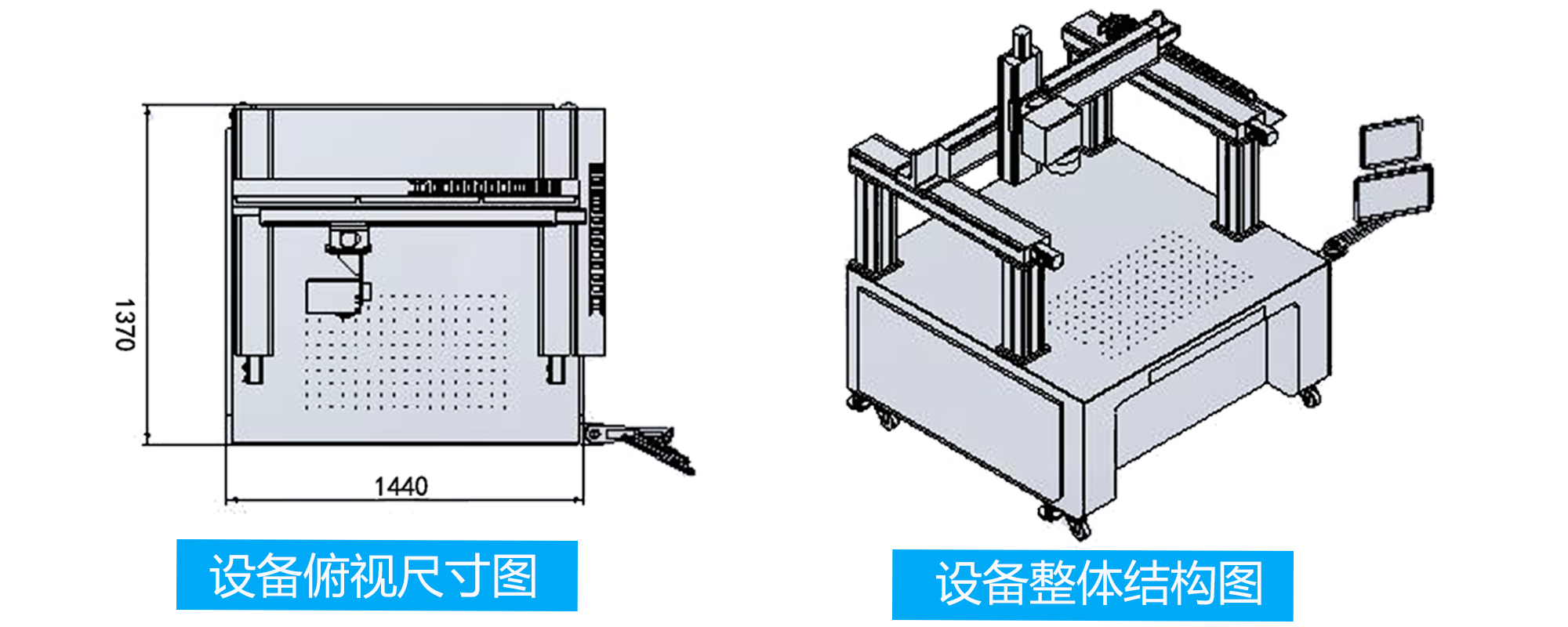 龍門式高速振鏡激光焊接機結構圖